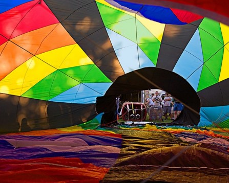 Balloon flight in Flanders
