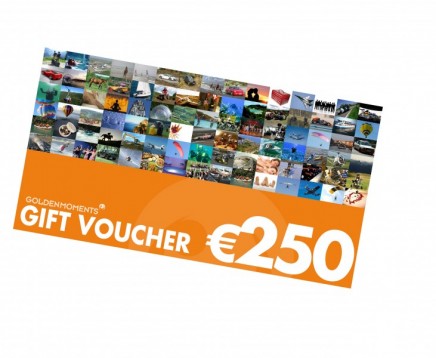 Enjoy €250 to spend on our range of over 10,000 experiences, gifts and stayovers.