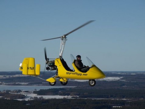Provflyg en gyrokopter i Skåne