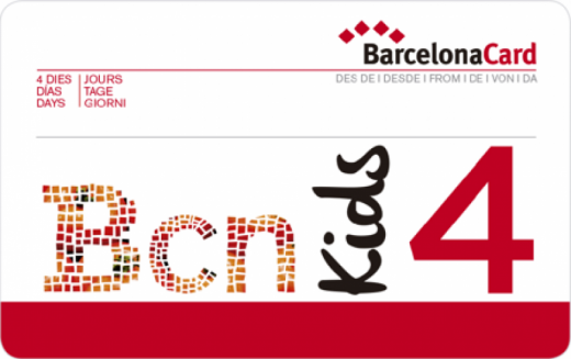 Barcelona Card 4 days for Children (4-12 years)