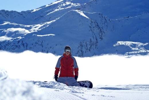 Skiing or snowboarding in Innsbruck, Austria