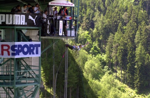 192m Bungee Jump Europe Bridge Innsbruck (Austria)