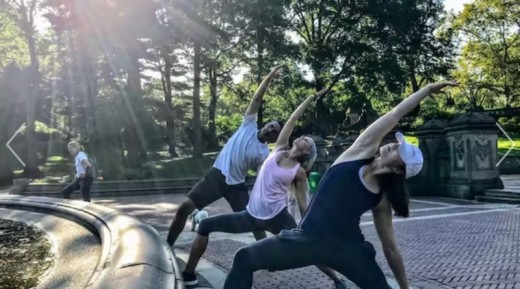 Sunrise Yoga Walk in Central Park