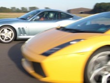 Who will win; the Aston or the Lambo?