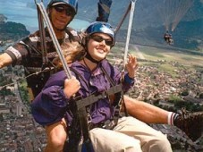 Paragliding passenger flight