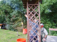 Initiating clay pigeon shooting