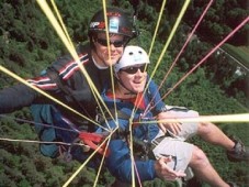 Paragliding passenger flight