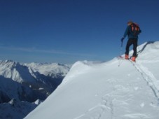 Skiing or snowboarding in Innsbruck, Austria