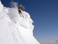 Ski free riding in Innsbruck, Austria