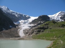 Sommer Eisklettern auf dem Steingletscher