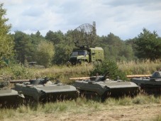 Tank Driving with a BMP in the Area of Magdeburg