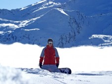 Skiing or snowboarding in Innsbruck, Austria