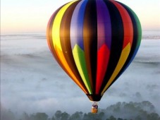 Balloon flight in Flanders