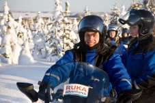 Snowmobile trip to reindeer farm in Lapland, for two