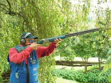 Initiating clay pigeon shooting